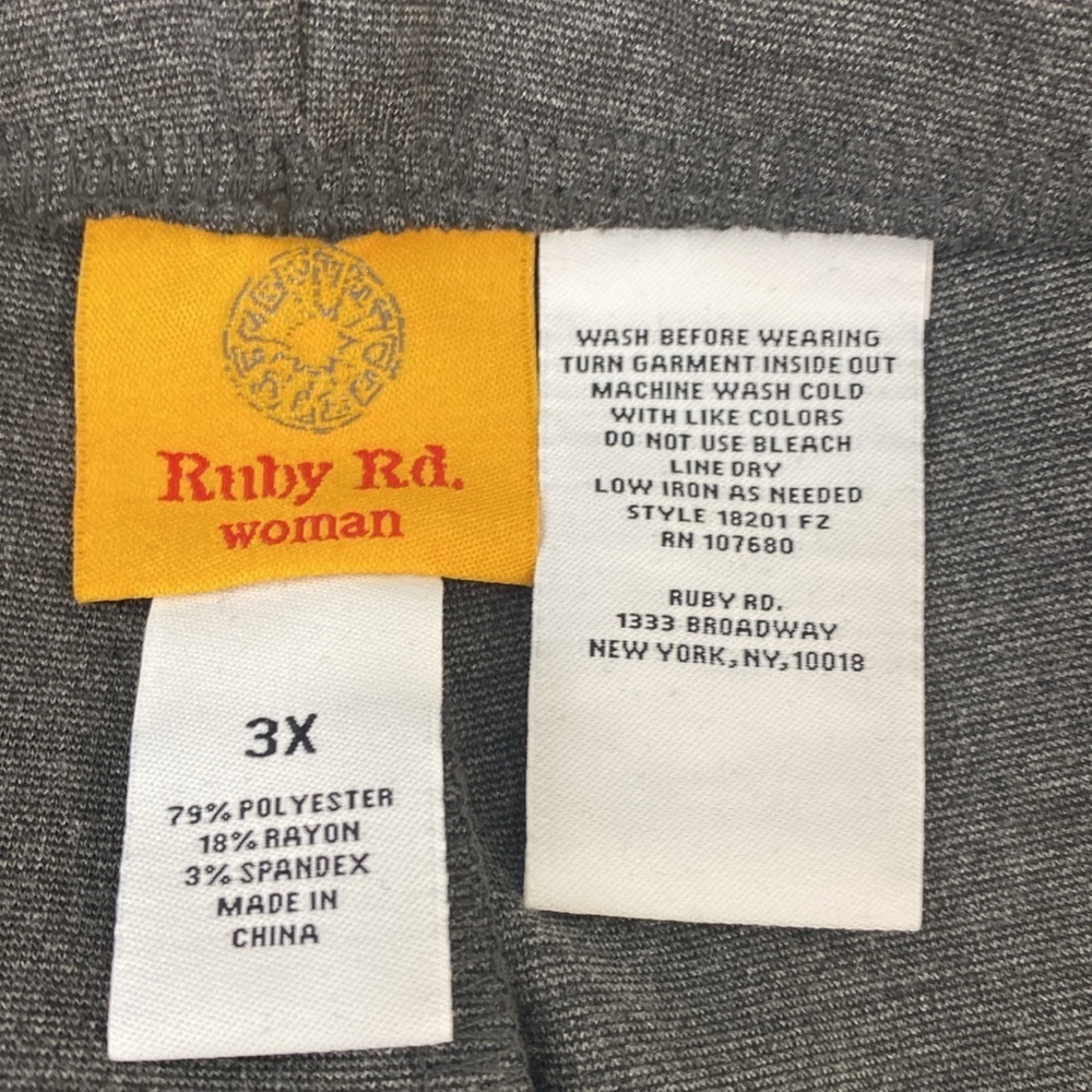 Ruby Rd. 3X Gray Trousers‎ - Picture 7 of 8